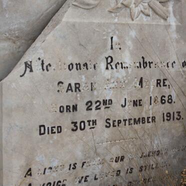 MOORE Sarah Ann 1868-1913