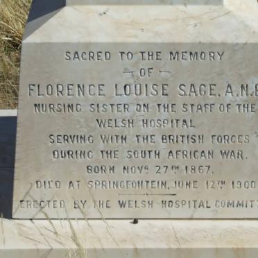 SAGE Florence Louise 1867-1900