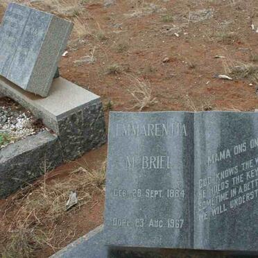 BRIEL Emmarentia M. 1884-1967