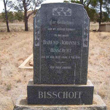 BISSCHOFF Barend Johannes 1872-1945
