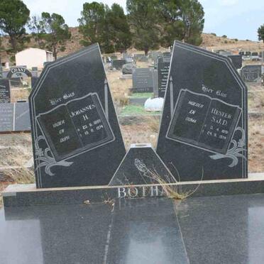 BOTHA Johannes H. 1889-1974 &amp; Hester S.J.D. 1891-1974