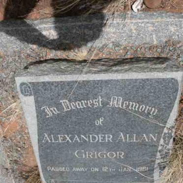 GRIGOR Alexander Allan -1961