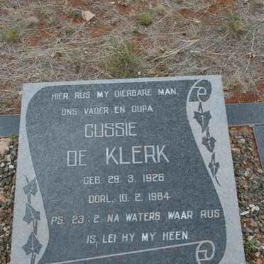 KLERK Cussie, de 1926-1984
