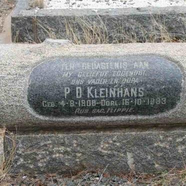 KLEINHANS P.D. 1908-1983