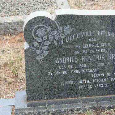 KRUGEL Andries Hendrik 1930-1969