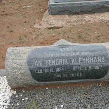 KLEYNHANS Jan Hendrik 1884-1967