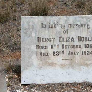 NOBLE Mercy Eliza 1862-1934