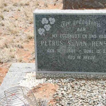 RENSBURG Petrus S., van 1889-1963