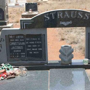 STRAUSS Christiaan Jacobus 1956-1994 &amp; Suzzette VAN PLETZEN 1959-