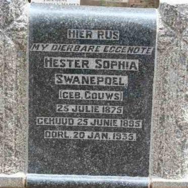 SWANEPOEL Hester Sophia nee GOUWS 1895-1935