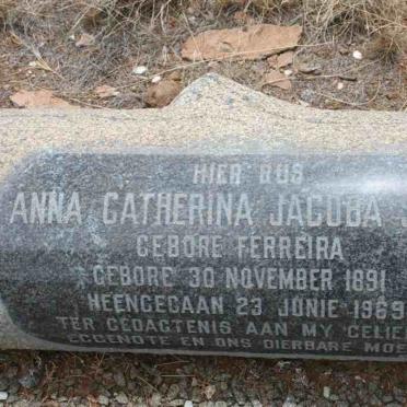 SMITH Anna Catherina Jacoba nee FERREIRA 1891-1969