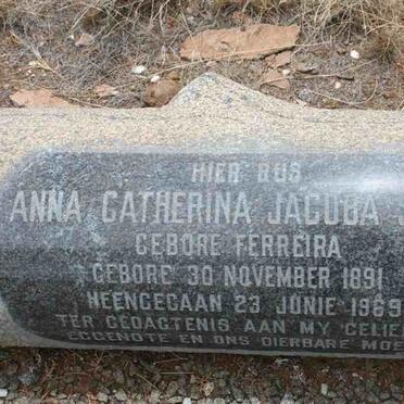 SMITH Anna Catherina Jacoba nee FERREIRA 1891-1969