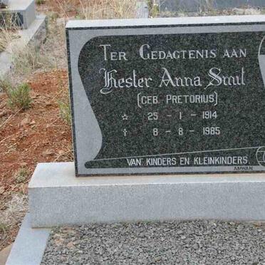 SMIT Hester Anna nee PRETORIUS 1914-1985
