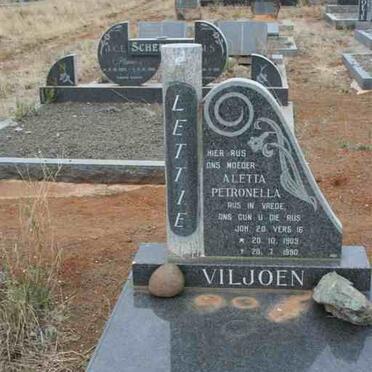VILJOEN Aletta Petronella 1903-1990