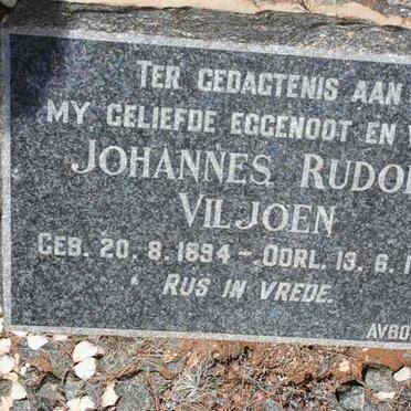 VILJOEN Johannes Rudolf 1894-1955