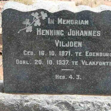 VILJOEN Henning Johannes 1871-1937