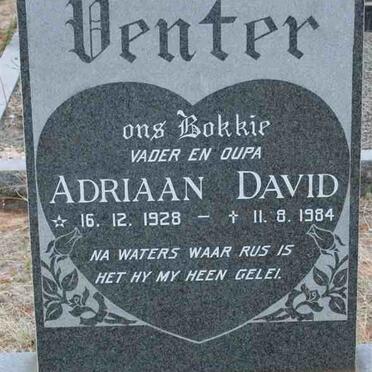 VENTER Adriaan David 1928-1984