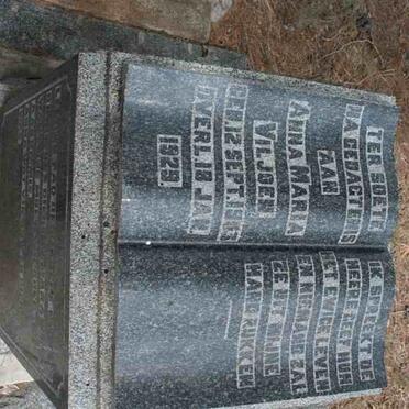 VILJOEN Anna Maria 1903-1929