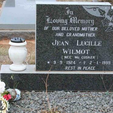 WILMOT Jean Lucille nee Mc CUSKER 1924-1999