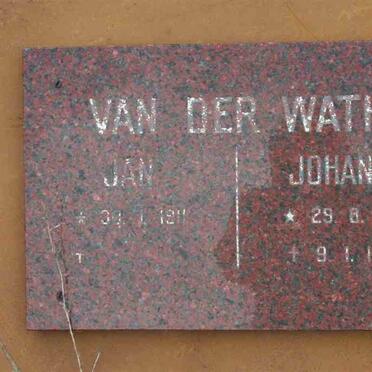 WATH Jan, van der 1911- &amp; Johanna 1907-1993