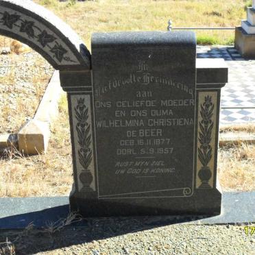 BEER Wilhelmina Christiena, de 1877-1957