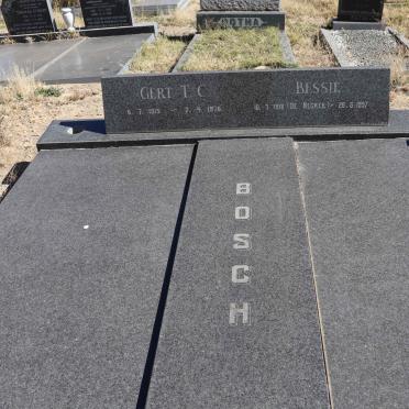 BOSCH Gert T.C. 1915-1978 & Bessie DE NECKER 1918-997
