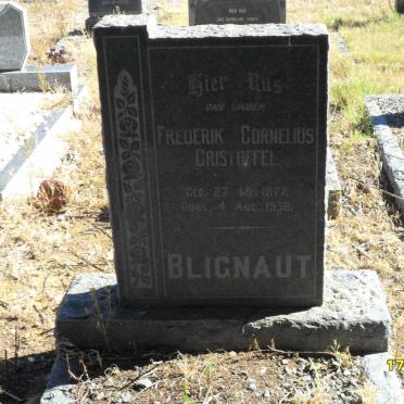 BLIGNAUT Frederik Cornelius Christoffel 1877-1956