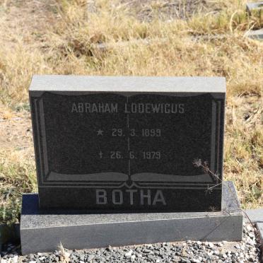 BOTHA Abraham Lodewicus 1899-1979