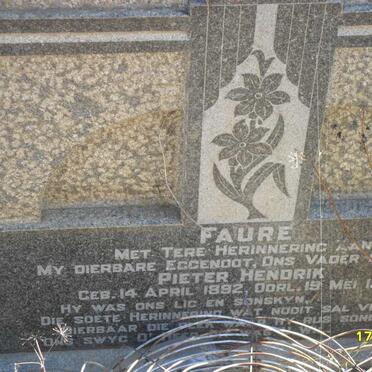 FAURE Pieter Hendrik 1892-1951