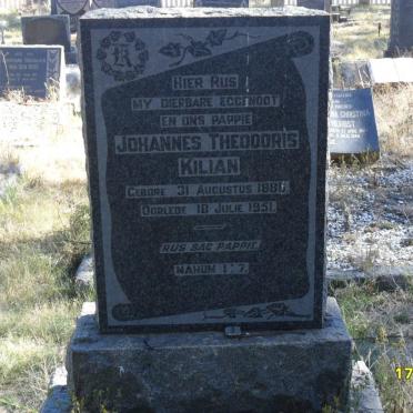 KILIAN Johannes Theodoris 1866-1951 &amp; Maria Magdalena VAN TONDER 1886-1956