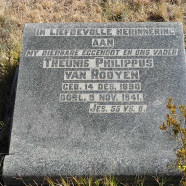 ROOYEN Theunis Philippus, van 1890-1941