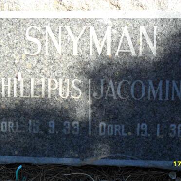 SNYMAN  Phillipus -1933 &amp; Jacomina -1936