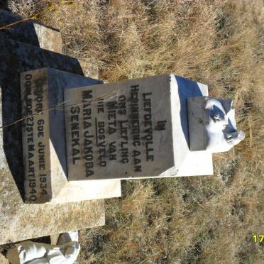 SENEKAL Maria Jakoba 1934-1940