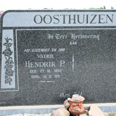 OOSTHUIZEN Hendrik P. 1895-1971