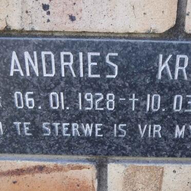 KRIEK Andries 1928-2006
