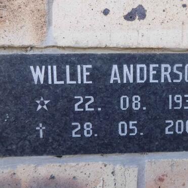 ANDERSON Willie 1938-2007