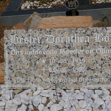 BOJE Hester Dorathea 1919-1993