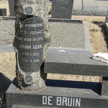 BRUIN Johann Adam, de 1925-1976