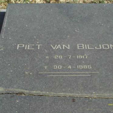 BILJON Piet, van 1917-1985