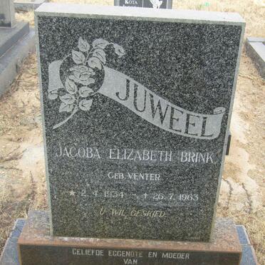 BRINK Jacoba Elizabeth nee VENTER 1934-1963
