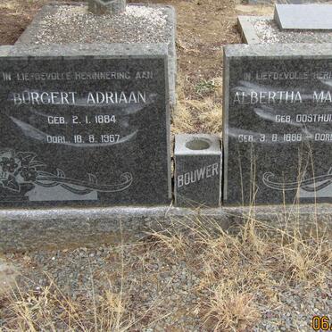 BOUWER Burgert Adriaan 1884-1967 &amp; Albertha Magdalena OOSTHUIZEN 1888-1973