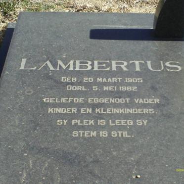 BURGER Lambertus 1905-1982 &amp; Bettie 1907-1995