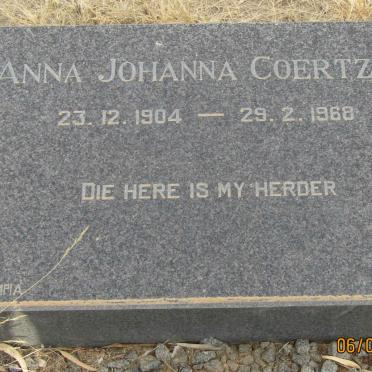 COERTZEN Anna Johanna 1904-1968