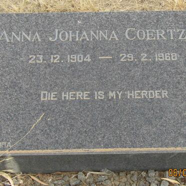 COERTZEN Anna Johanna 1904-1968