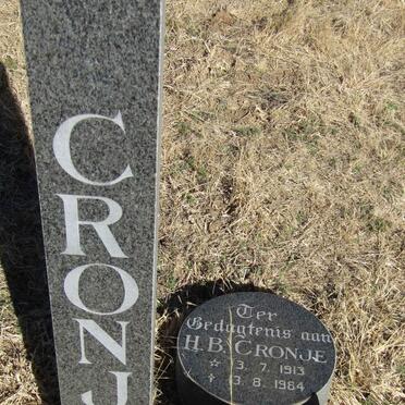 CRONJE H.B. 1913-1984