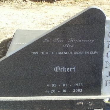 CRONJE Ockert 1923-2003 &amp; Anna 1927-2001