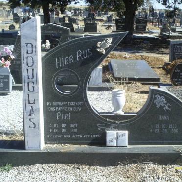 DOUGLAS Piet 1927-1991 &amp; Anna 1933-1996