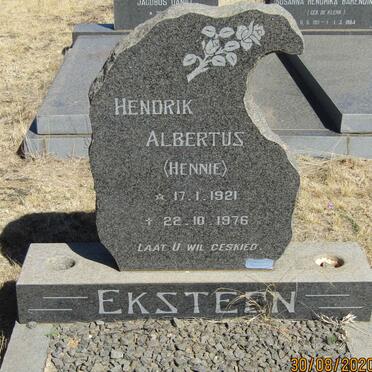 EKSTEEN Hendrik Albertus 1921-1976