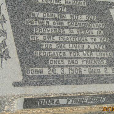 FINNEMORE Dora 1906-1979