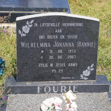 FOURIE Wilhelmina Johanna 1973-2007